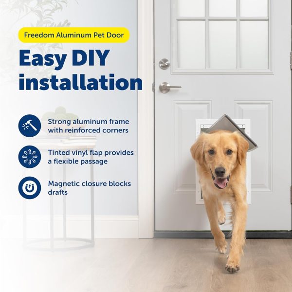 PetSafe Freedom Aluminum Pet Door Large Dog Outdoor Access-1