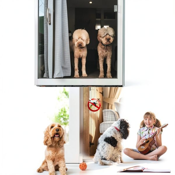 Ownpets Pet Screen Door Magnetic Self Closing Durable ABS-4