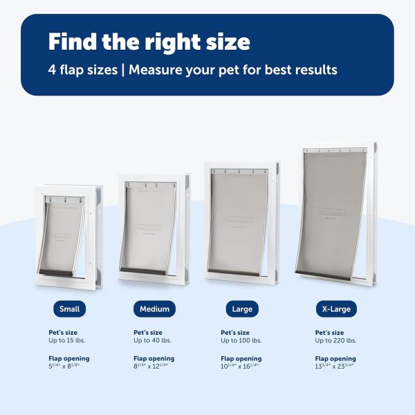 PetSafe Freedom Aluminum Pet Door Large Dog Outdoor Access-3