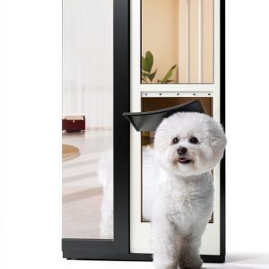 YGNNJY Dog Door Aluminum Insert Medium Pets-0