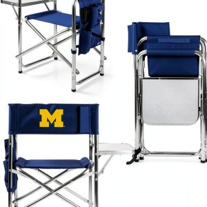 PICNIC TIME Navy Sports Chair Portable Folding-0