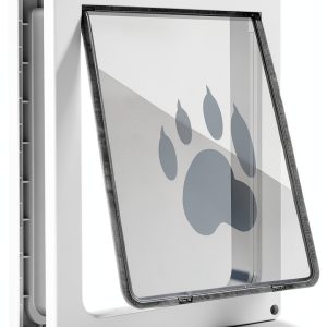 CEESC Medium Dog Door White Acrylonitrile Butadiene Styrene-0