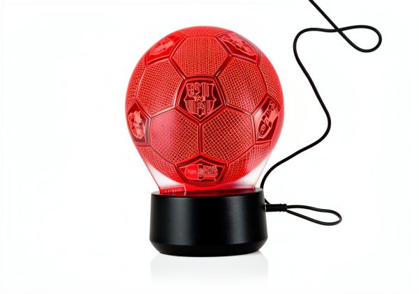Barcelona LED Lamp Light Lamp Soccer Design Compact 4x4 Inch GFJFHFU-4