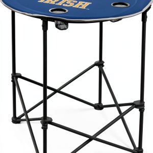 Portable Round Table Logo Fan Edition with Cup Holders Fold‑Flat-0