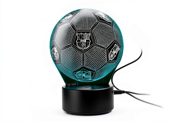 Barcelona LED Lamp Light Lamp Soccer Design Compact 4x4 Inch GFJFHFU-0