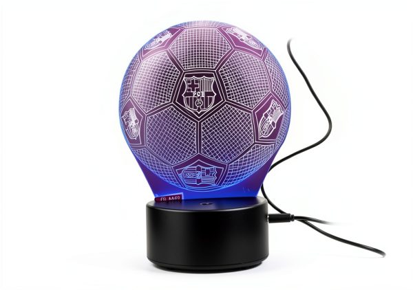 Barcelona LED Lamp Light Lamp Soccer Design Compact 4x4 Inch GFJFHFU-2