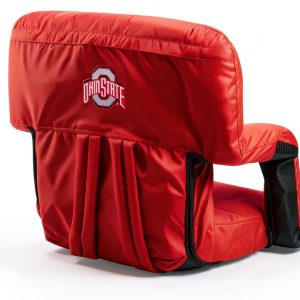 Picnic Time Ventura Reclining Stadium Seat Red Steel Frame 6 Positions-0
