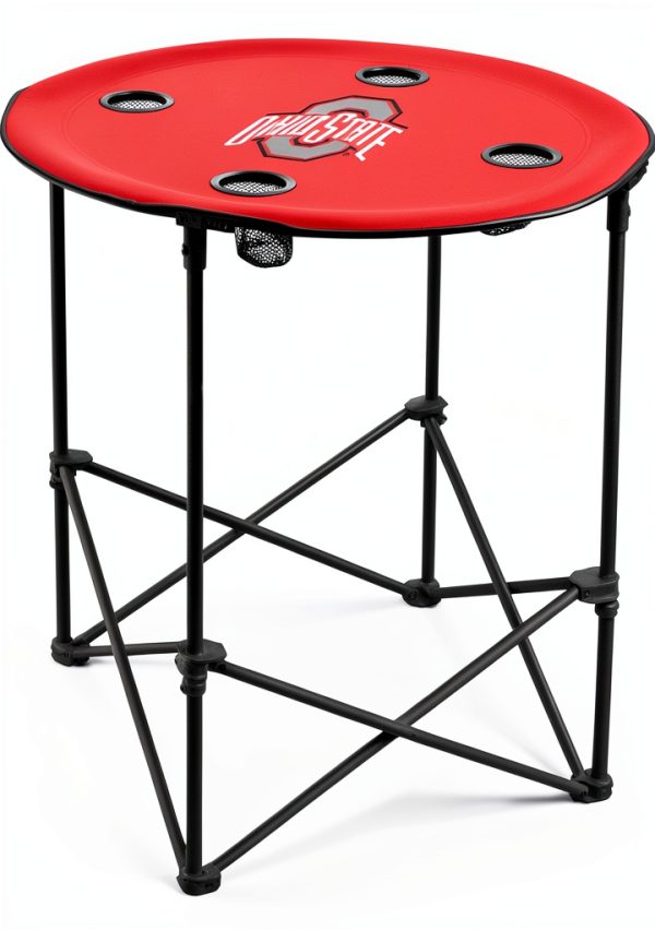 Logo Sports Fan Table Model 191-31 Foldable Powder Coated Steel-0