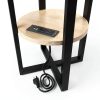 Imperial Side Table 18x18x22 Buffalo Bills End Table with Charger-3