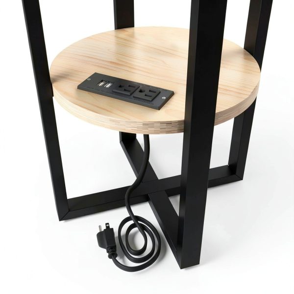 Imperial Side Table 18x18x22 Buffalo Bills End Table with Charger-3