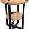 Imperial Side Table 18x18x22 Buffalo Bills End Table with Charger-0