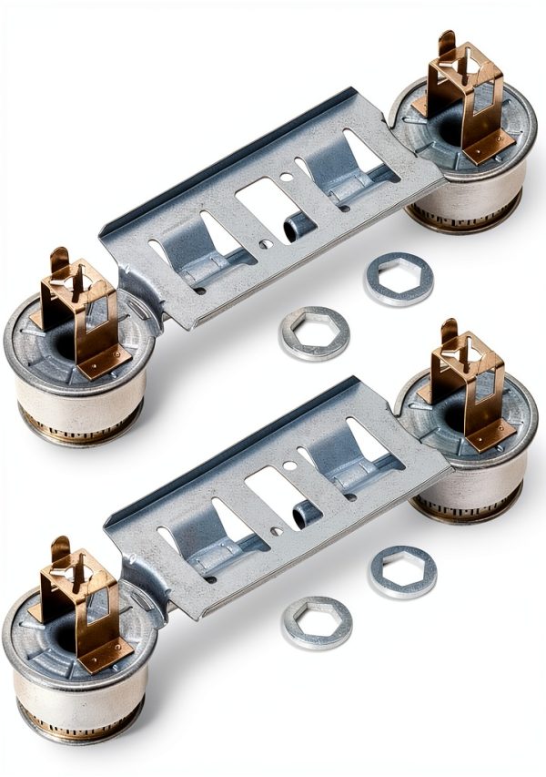 BlueStars WB16K10026 Double Burner Assembly 2-Pack for G.E Kenmore-0