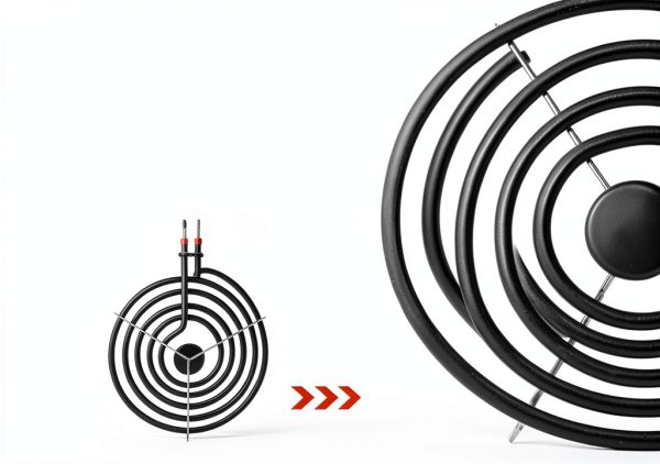 MP22YA Electric Range Burner Element Unit Set by Beaquicy - Replacement for Ken-more Whirlpool May-tag Hardwick Norge Ranges/Stoves - Package Include 2 pcs MP15YA 6" and 2 pcs MP21YA 8"-3