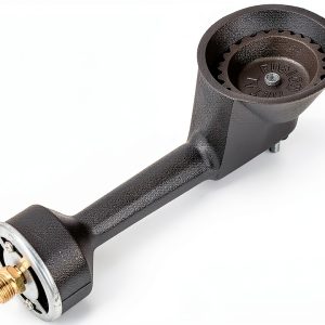 onlyfire High Pressure Propane Cast-Iron Replacement Round Burner with Orifice Brass Fitting-0