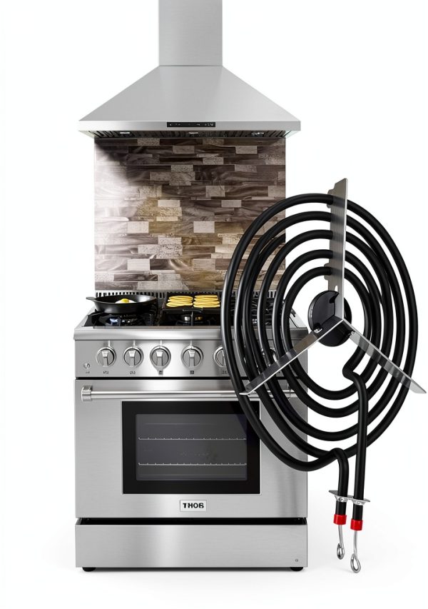 316442301 Electric Range Burner 8'' Coil Surface Element (5-Turns) by APPLIANCEMATES Replacement for Frigidaire Range Coil Surface Element Replaces MP26YA AP4356467 PS2339242-3