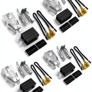 Upgraded 330031 Range Burner Receptacle kit by Romalon Replacement parts Fit for Whirl-pool May-tag Ken-more Range/Stove Replaces 814399,5303935058(4 Pack)-0