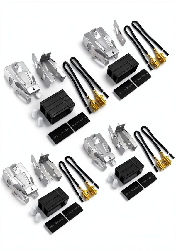Upgraded 330031 Range Burner Receptacle kit by Romalon Replacement parts Fit for Whirl-pool May-tag Ken-more Range/Stove Replaces 814399,5303935058(4 Pack)-0