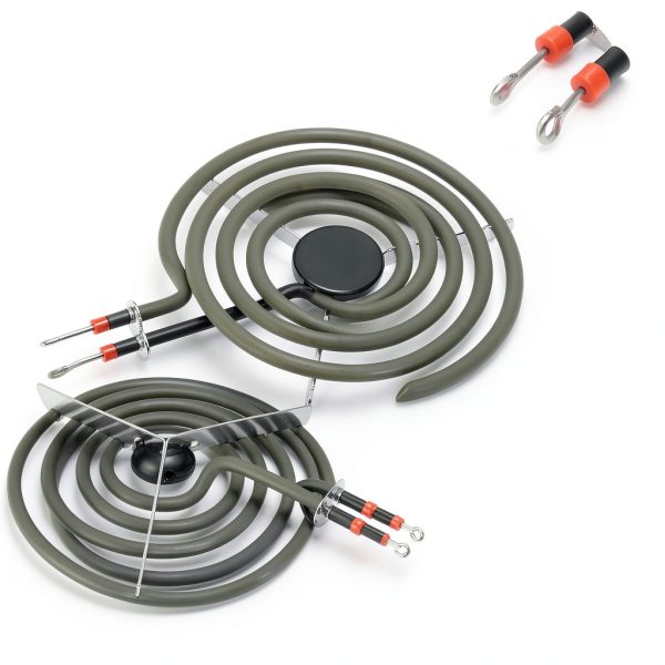 MP22YA Electric Range Burner Element Unit Set by Beaquicy - Replacement for Ken-more Whirlpool May-tag Hardwick Norge Ranges/Stoves - Package Include 2 pcs MP15YA 6" and 2 pcs MP21YA 8"-1
