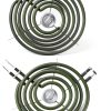 Upgraded WB30M1 WB30M2 Electric Stove Burners Replacement for GE Hotpoint Stove Element,Electric Range Burner Stove Coil for GE Stove Burner Replacement Parts,for GE Stove Top Element Burner (4 Pack)-0