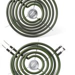 Upgraded WB30M1 WB30M2 Electric Stove Burners Replacement for GE Hotpoint Stove Element,Electric Range Burner Stove Coil for GE Stove Burner Replacement Parts,for GE Stove Top Element Burner (4 Pack)-0