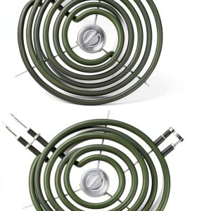 Upgraded WB30M1 WB30M2 Electric Stove Burners Replacement for GE Hotpoint Stove Element,Electric Range Burner Stove Coil for GE Stove Burner Replacement Parts,for GE Stove Top Element Burner (4 Pack)-0