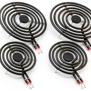 MP22YA Electric Range Burner Element Unit Set by Beaquicy - Replacement for Ken-more Whirlpool May-tag Hardwick Norge Ranges/Stoves - Package Include 2 pcs MP15YA 6" and 2 pcs MP21YA 8"-0