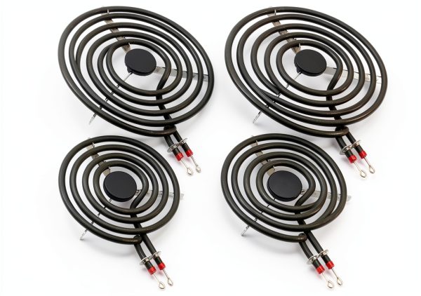 MP22YA Electric Range Burner Element Unit Set by Beaquicy - Replacement for Ken-more Whirlpool May-tag Hardwick Norge Ranges/Stoves - Package Include 2 pcs MP15YA 6" and 2 pcs MP21YA 8"-0